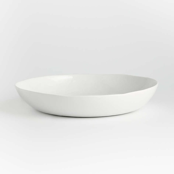 *SOLD* CRATE & BARREL White Porcelain Serving Bowl - Fruit Bowl - Picture 1 of 5